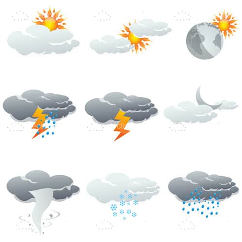 Weather Conditions Icon Set